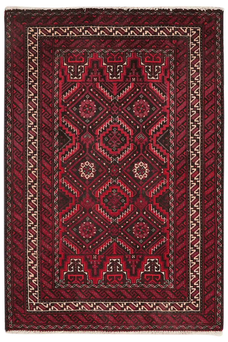 Belutch · Handgeknüpft – Bunt, 102x70 cm