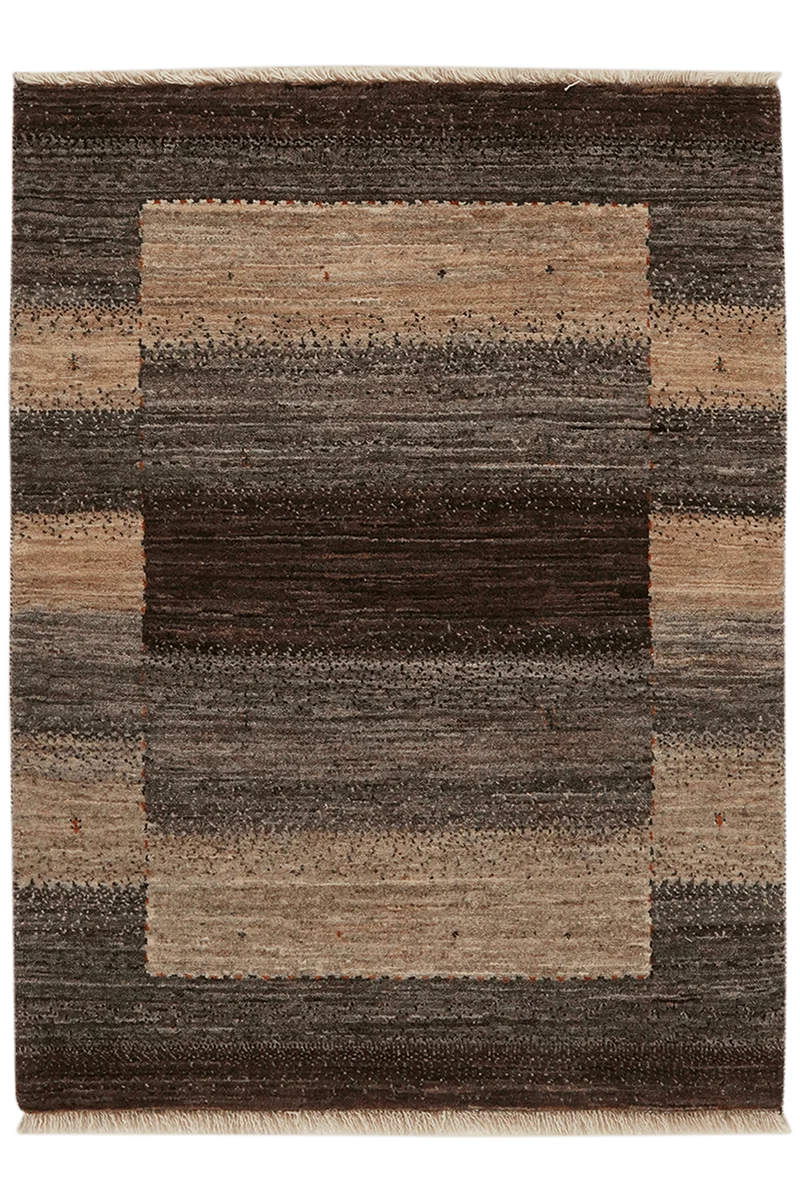 Rizbaf · Handgeknüpft – Braun, 114x86 cm