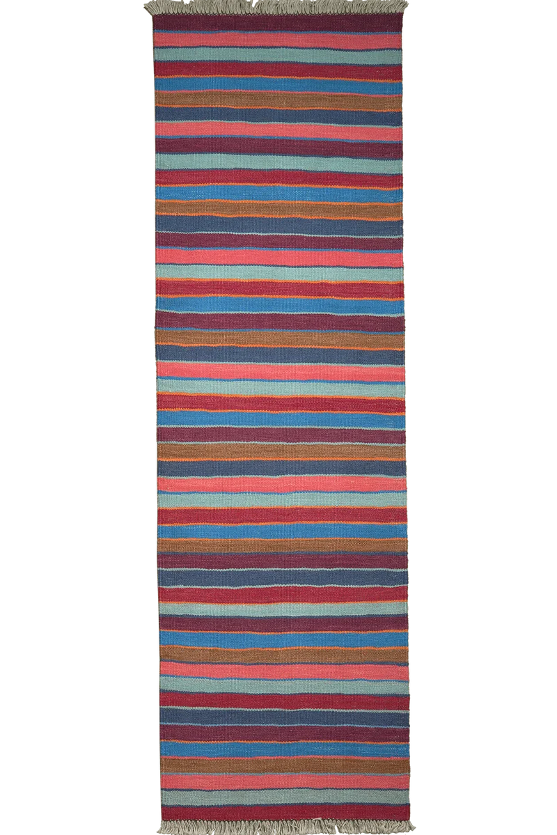 Kelim Gashgai · Handgewebt – Bunt, 198x61 cm