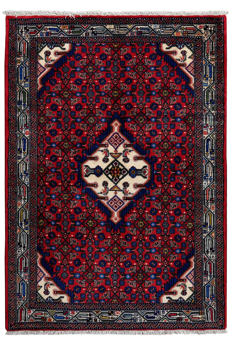 Assadabad · Handgeknüpft – Rot, 152x106 cm