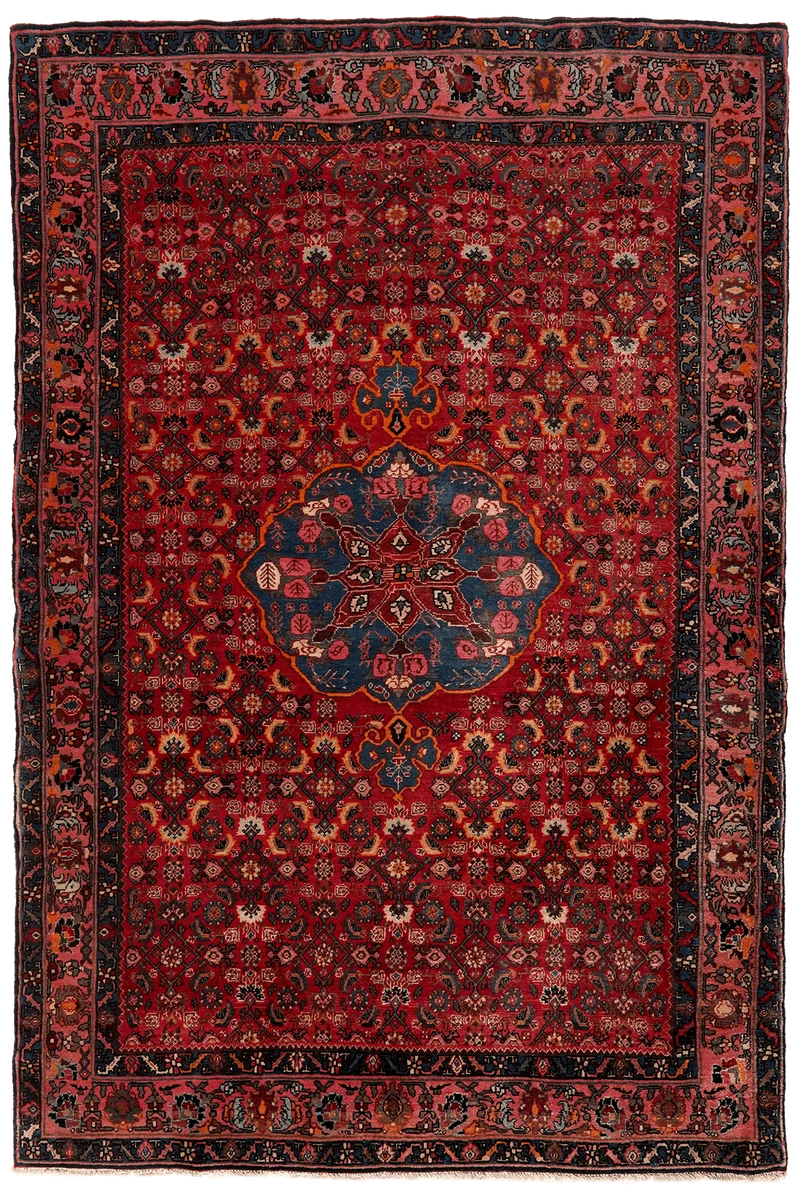 Bidjar · Handgeknüpft – Rot, 203x134 cm