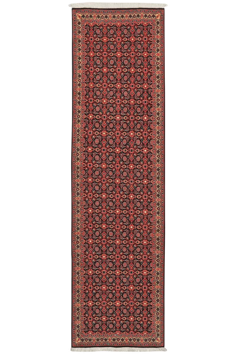 Tabriz 50 Raj · Handgeknüpft – Orange, 293x79 cm