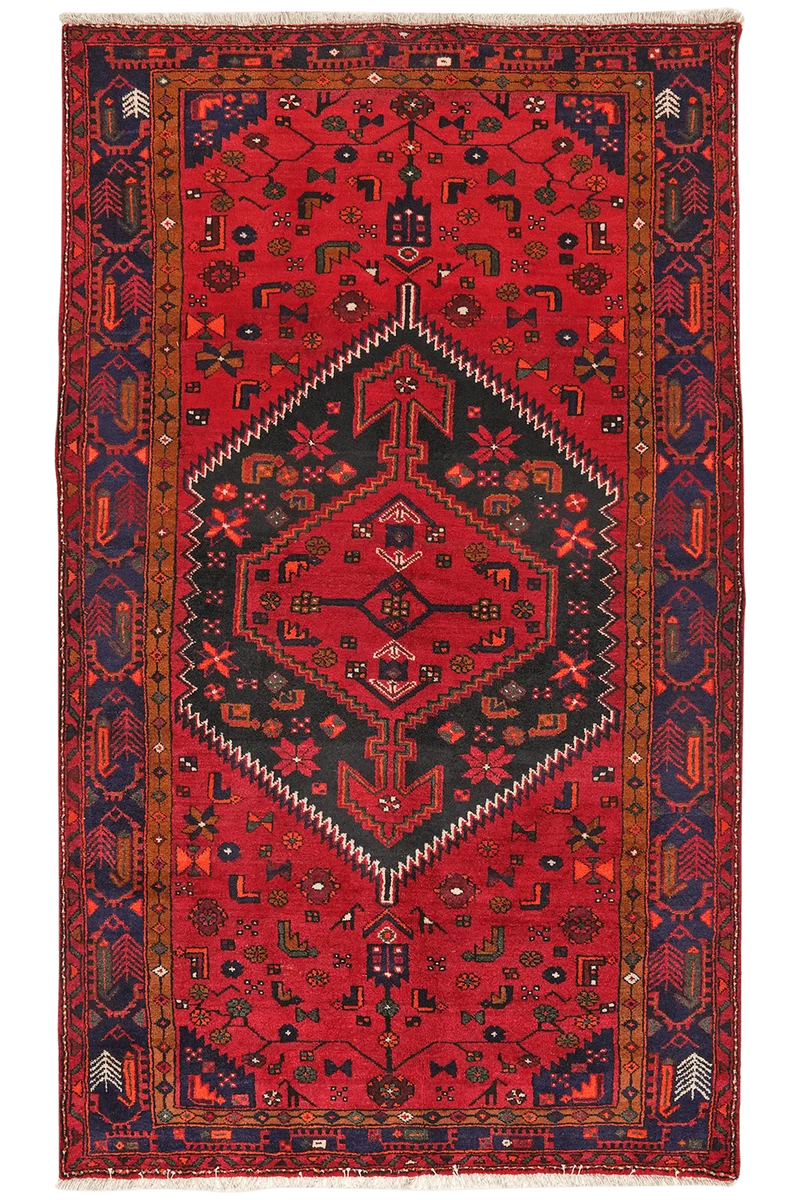 Khamseh · Handgeknüpft – Blau, 238x141 cm