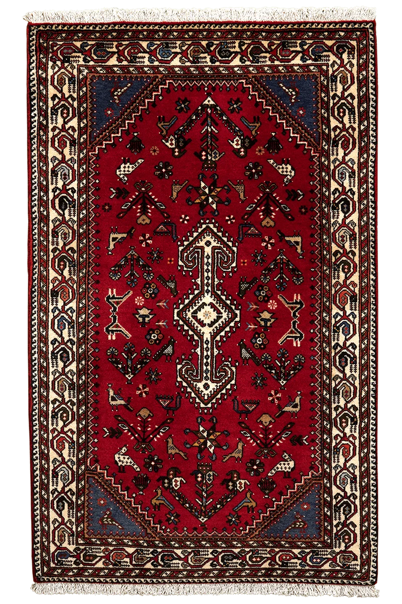 Nasrabad · Handgeknüpft – Rot, 131x81 cm
