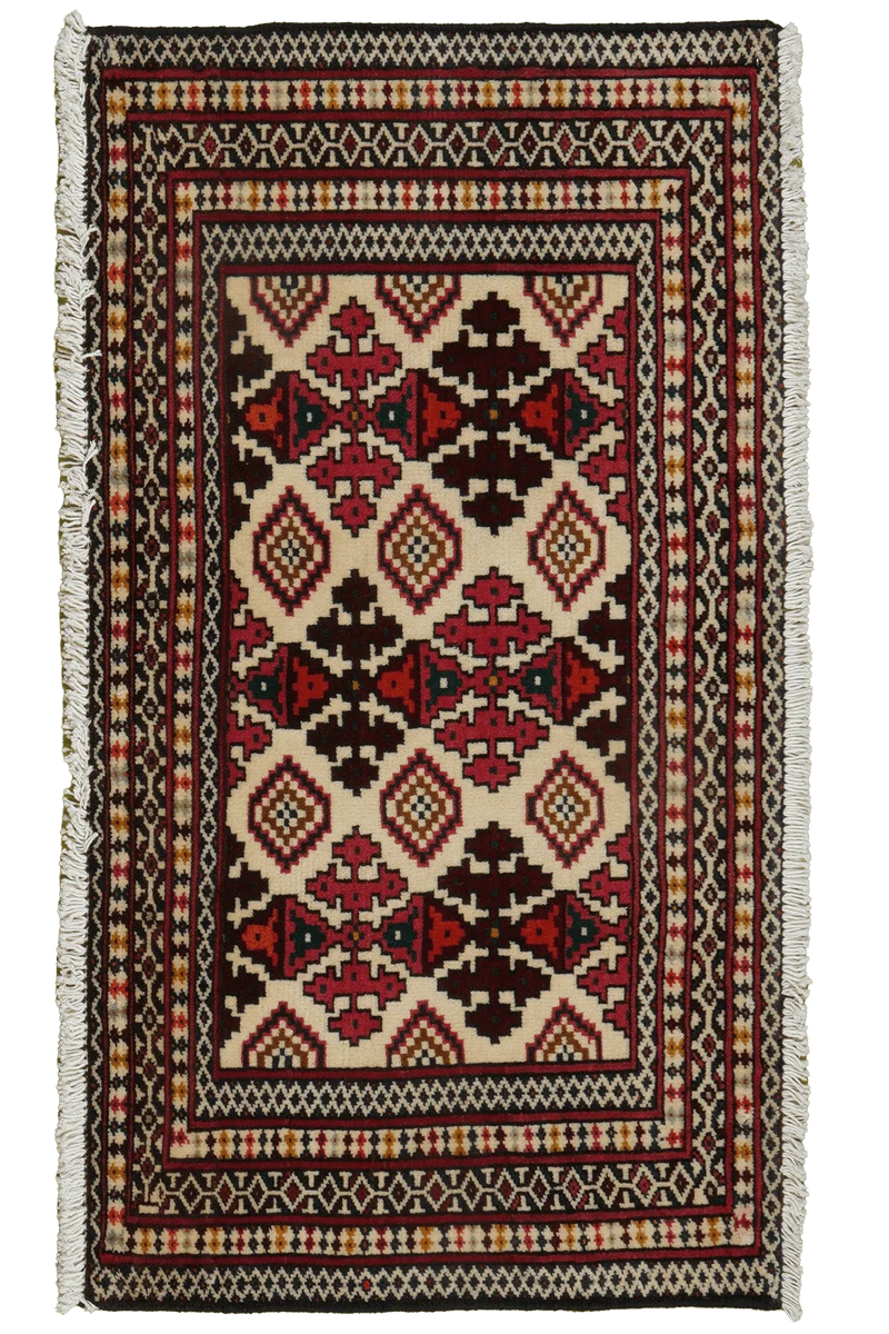 Belutch · Handgeknüpft – Beige, 57x106 cm
