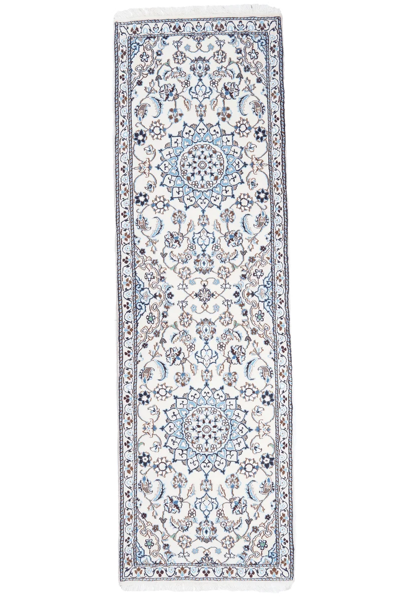Nain 9La · Handgeknüpft – Beige, 199x60 cm