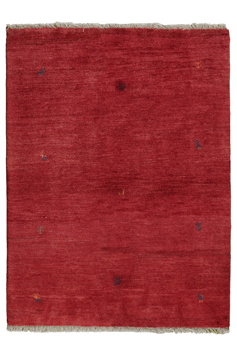 Gabbeh · Handgeknüpft – Rot, 173x130 cm