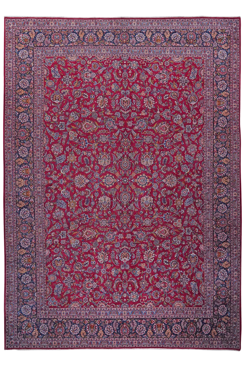 Kashan · Handgeknüpft – Rot, 432x315 cm