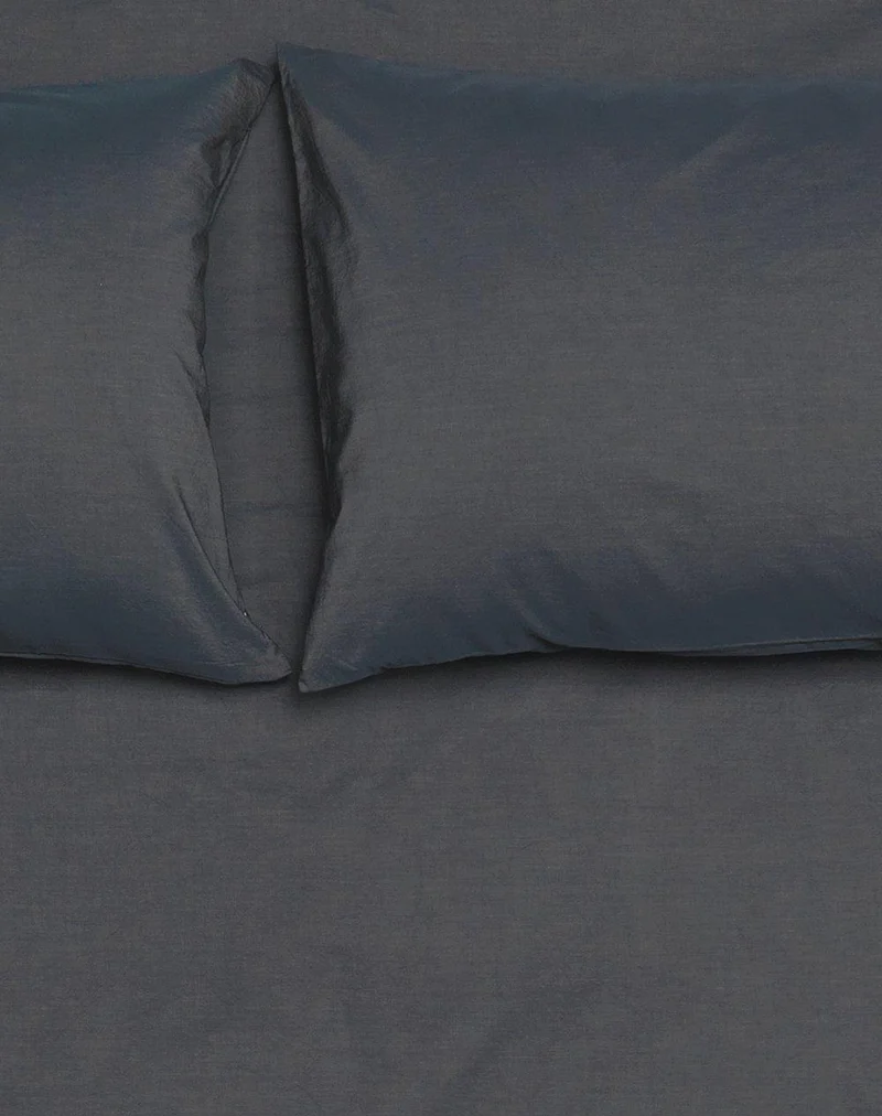 Vintage Egyptian Cotton Bedding in Graphite Blue Color