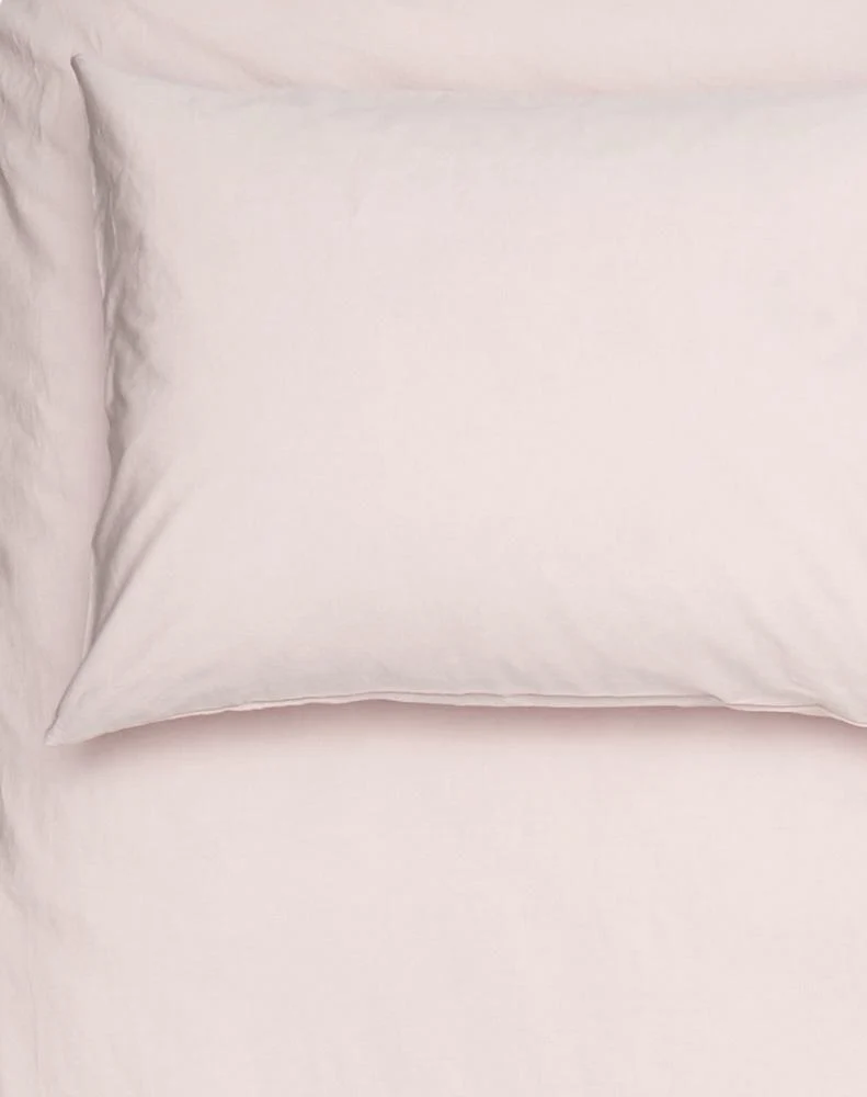 Vintage Egyptian Cotton Bedding in Rose Blush Color