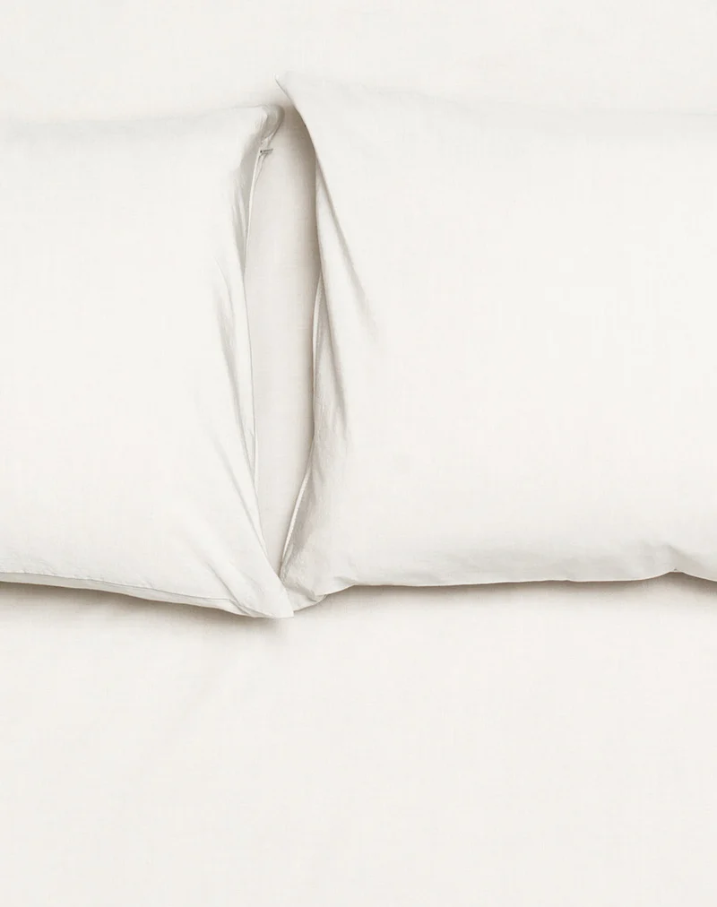 Vintage Egyptian Cotton Bedding in Cream Color