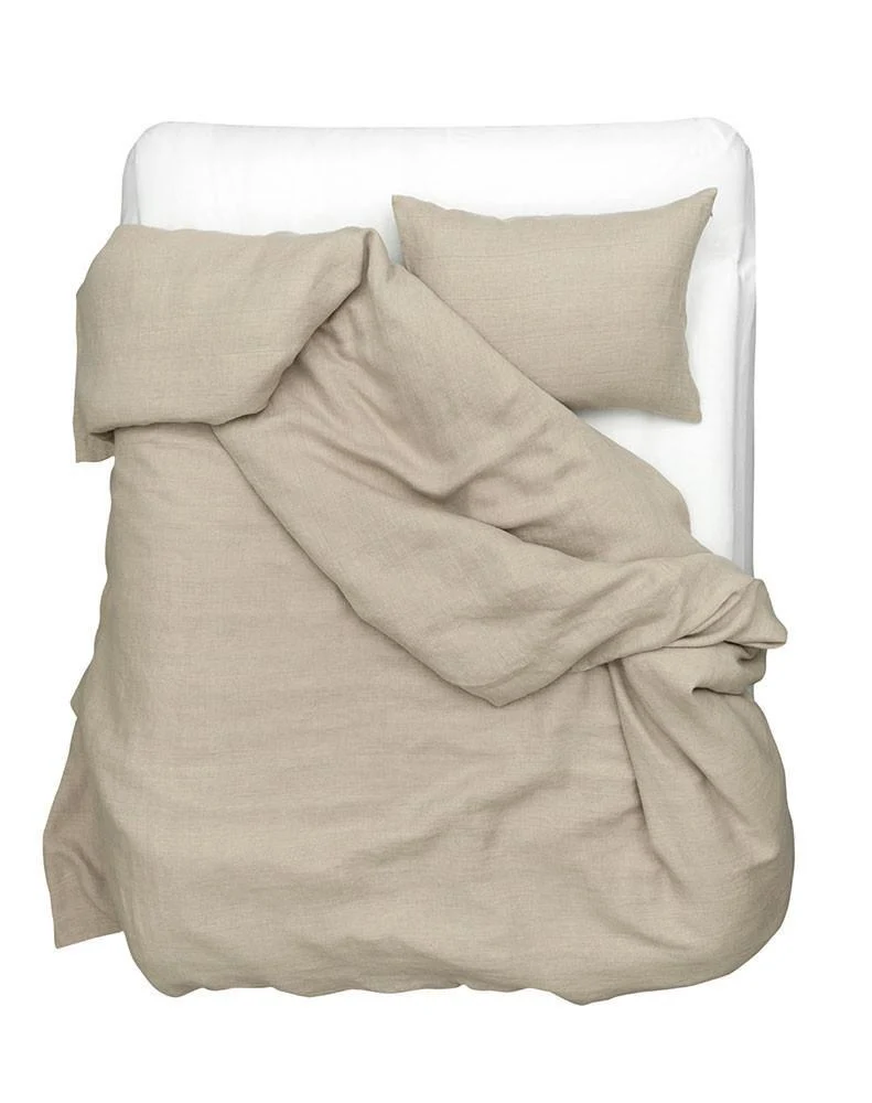 Linen Bedding Panama in Flax Color