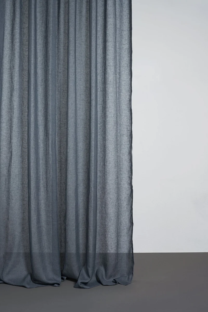 Linen Curtains in Grey Color