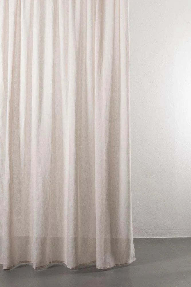 Linen Curtains in Sand Color