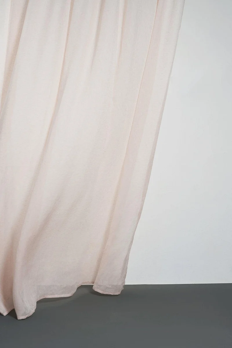 Linen Curtains in Pink Color