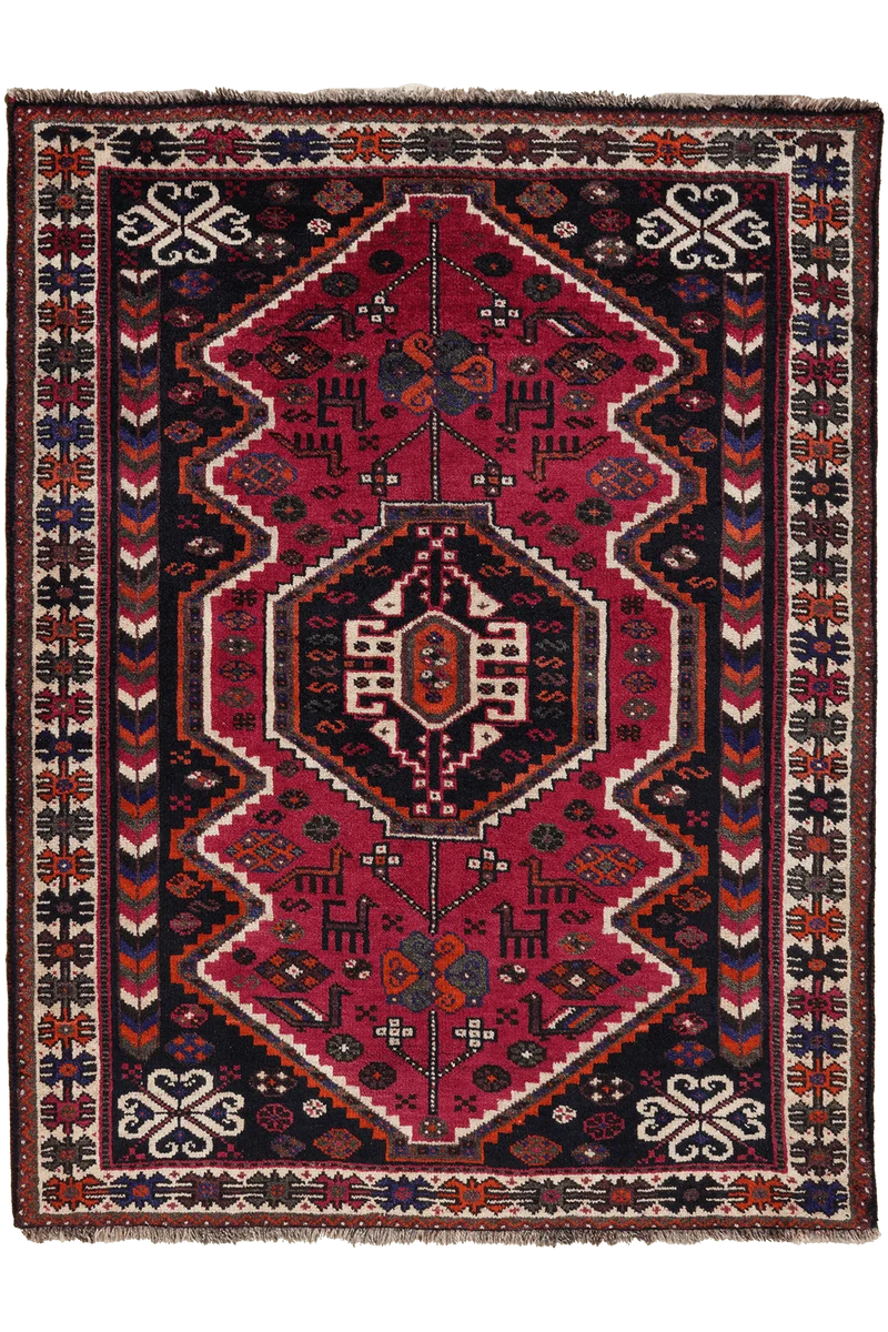 Gashgai · Handgeknüpft – Rot, 159x123 cm