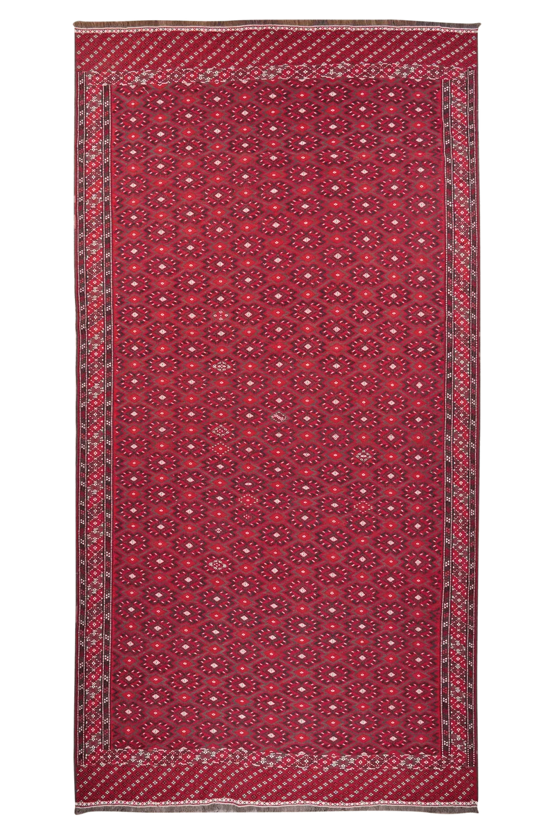 Kelim Turkman · Handgewebt – Bunt, 406x210 cm