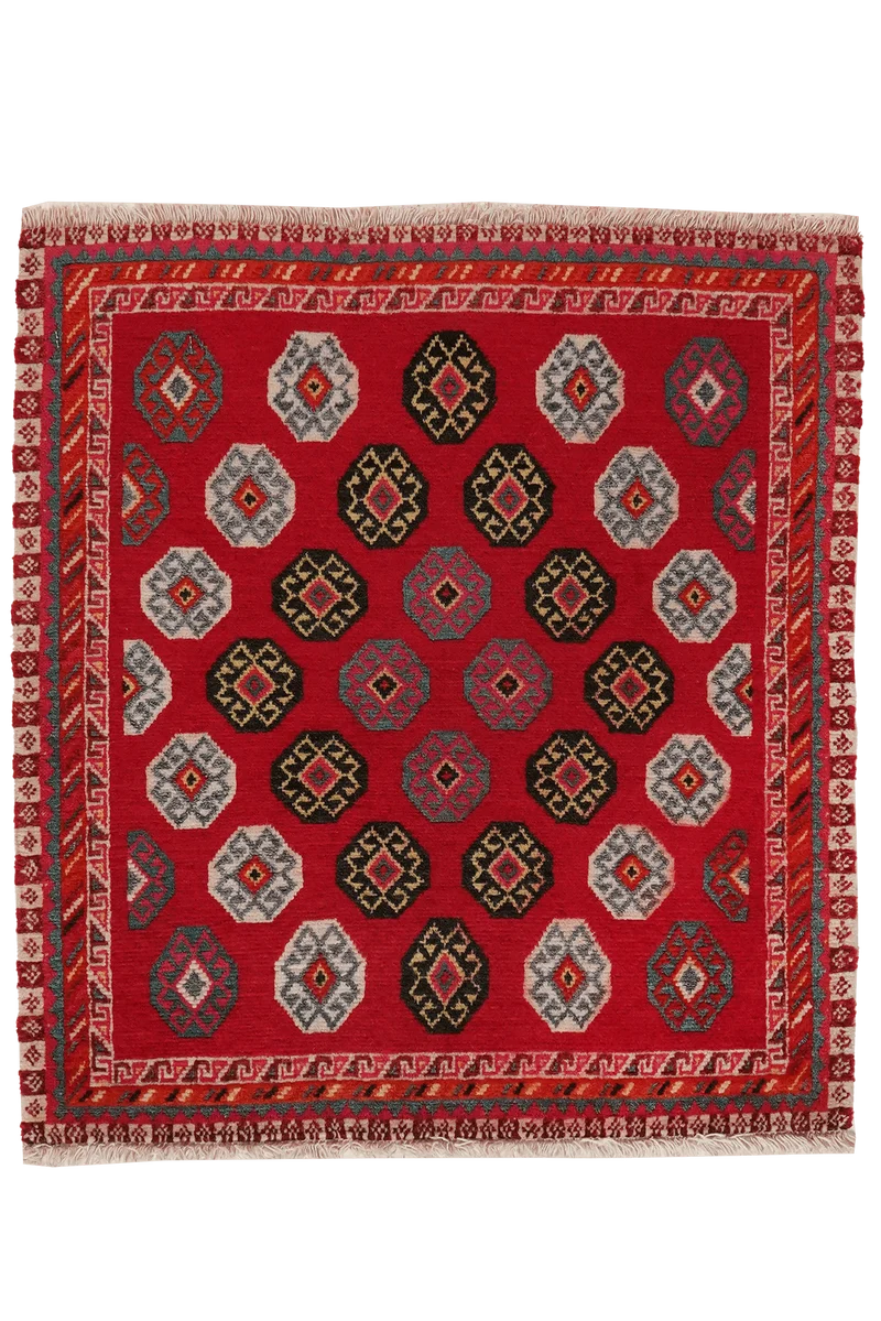 Gashgai · Handgeknüpft – Rot, 60x57 cm