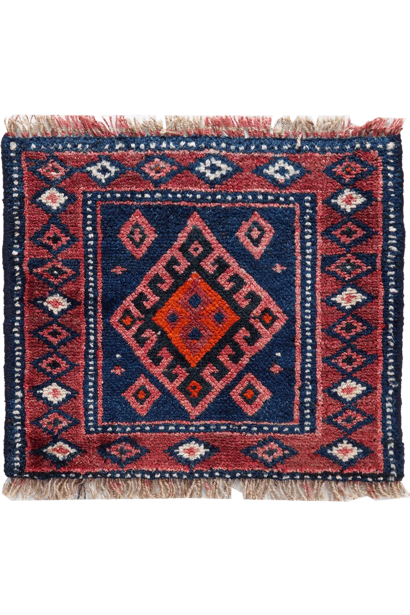 Gashgai · Handgeknüpft – Blau, 46x52 cm