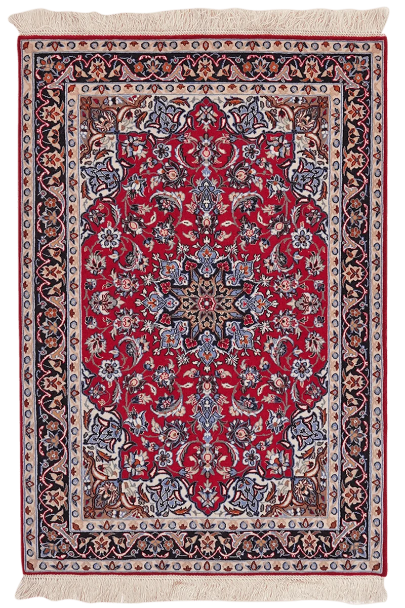 Isfahan · Handgeknüpft – Rot, 105x71 cm