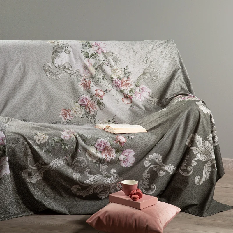 Telo arredo Copridivano Grandecor major Precious in Cotone