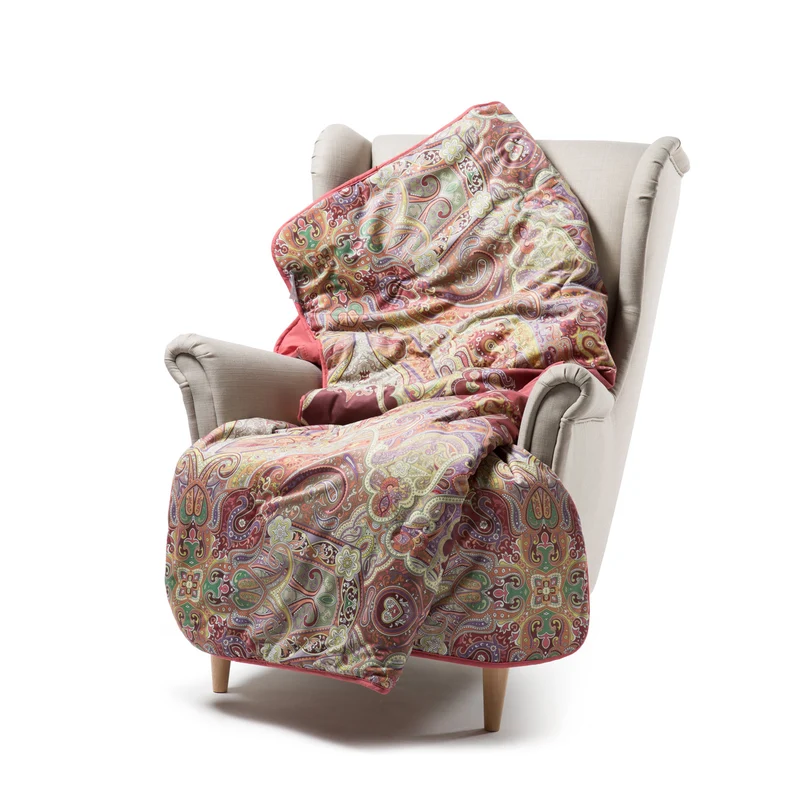Plaid Scaldotto kashmir Barocco in Velluto 150 gr/mq