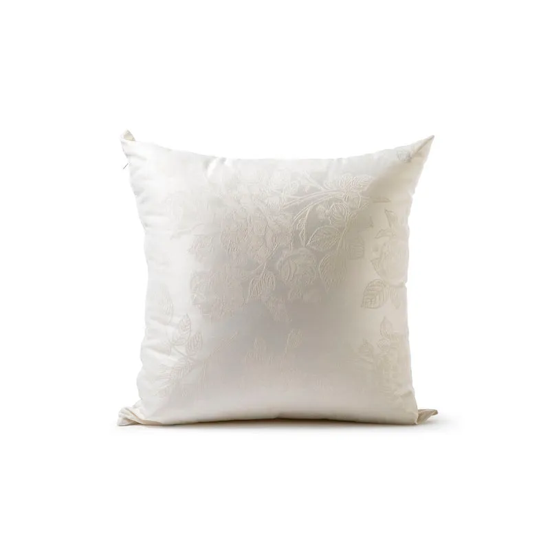 Cuscino d'arredo in Raso Jacquard Roseto Dreaming Floreale
