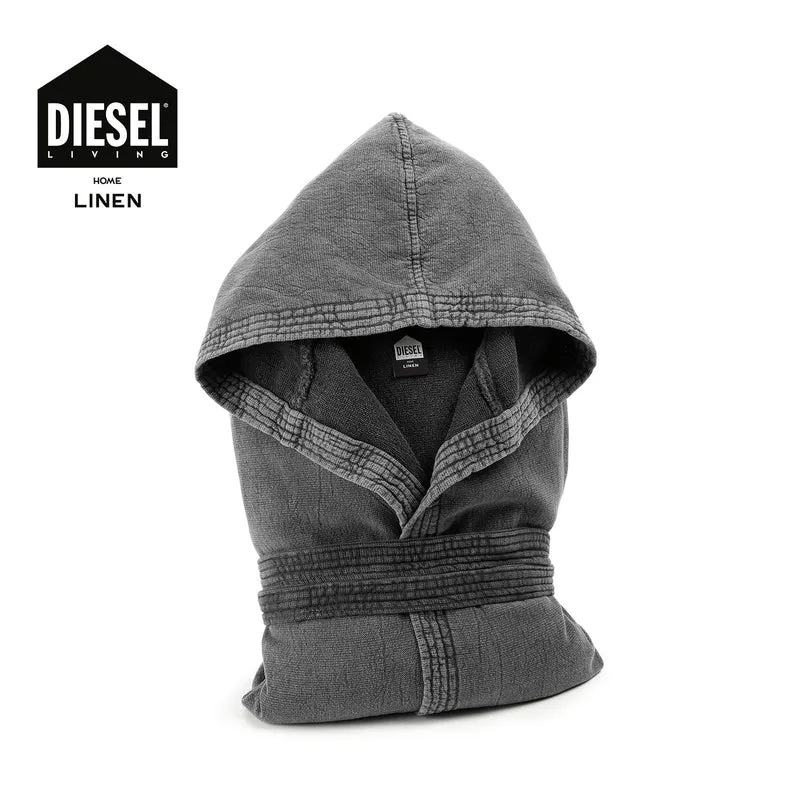 Accappatoio con Cappuccio soft denim diesel in Cotone 350 gr/mq