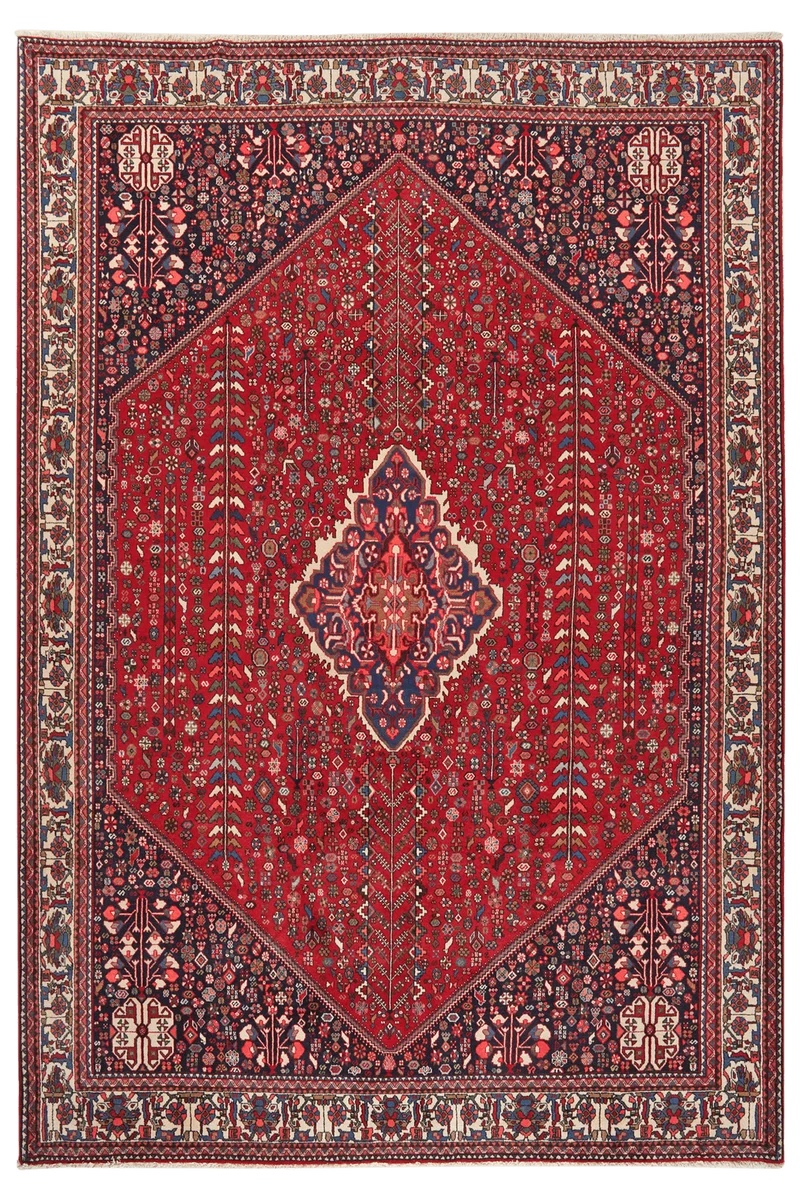 Abadeh · Handgeknüpft – Rot, 302x209 cm