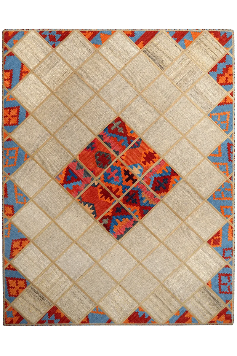 Kelim Tekkeh · Handgewebt – Beige, 200x150 cm
