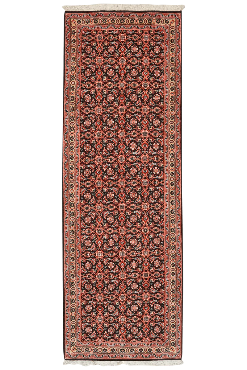 Tabriz 50 Raj · Handgeknüpft – Blau, 198x66 cm