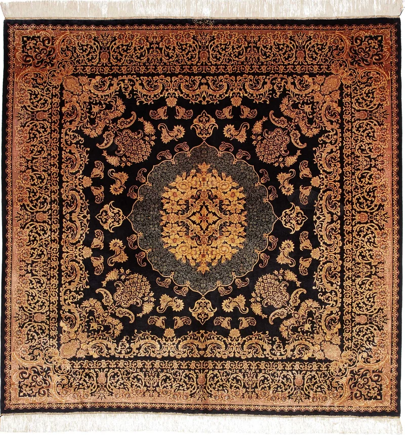 Ghom aus reiner Seide | 200 x 200 cm | Nr. 12-475152