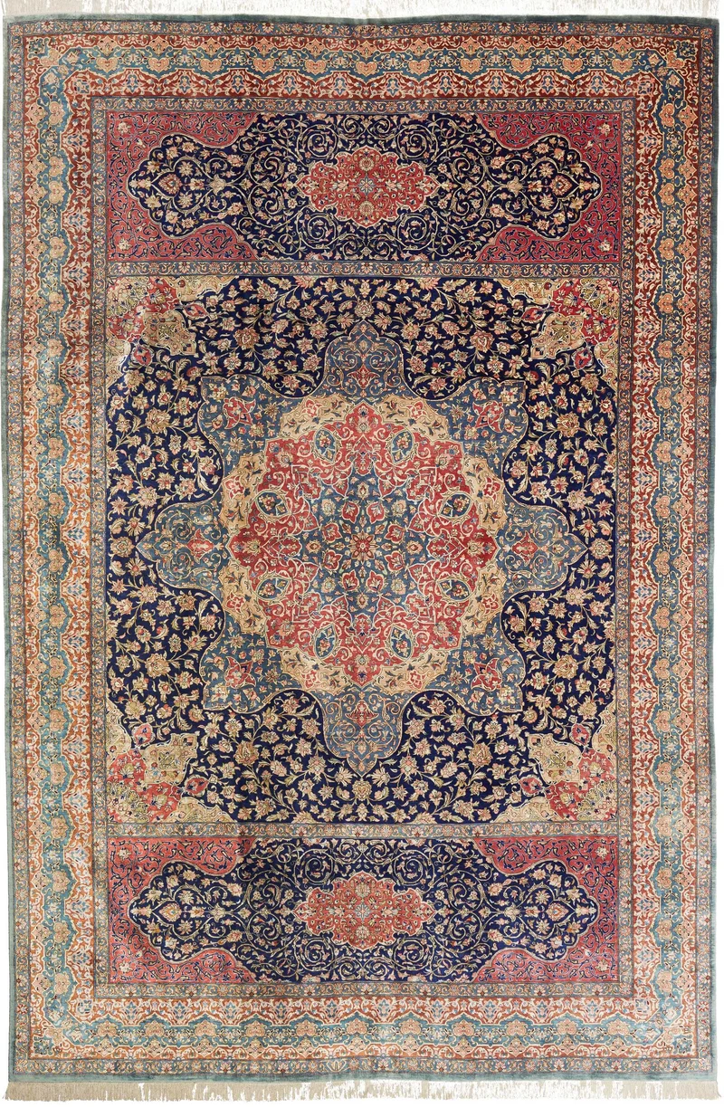 Ghom aus reiner Seide | 298 x 195 cm | Nr. 12-445696