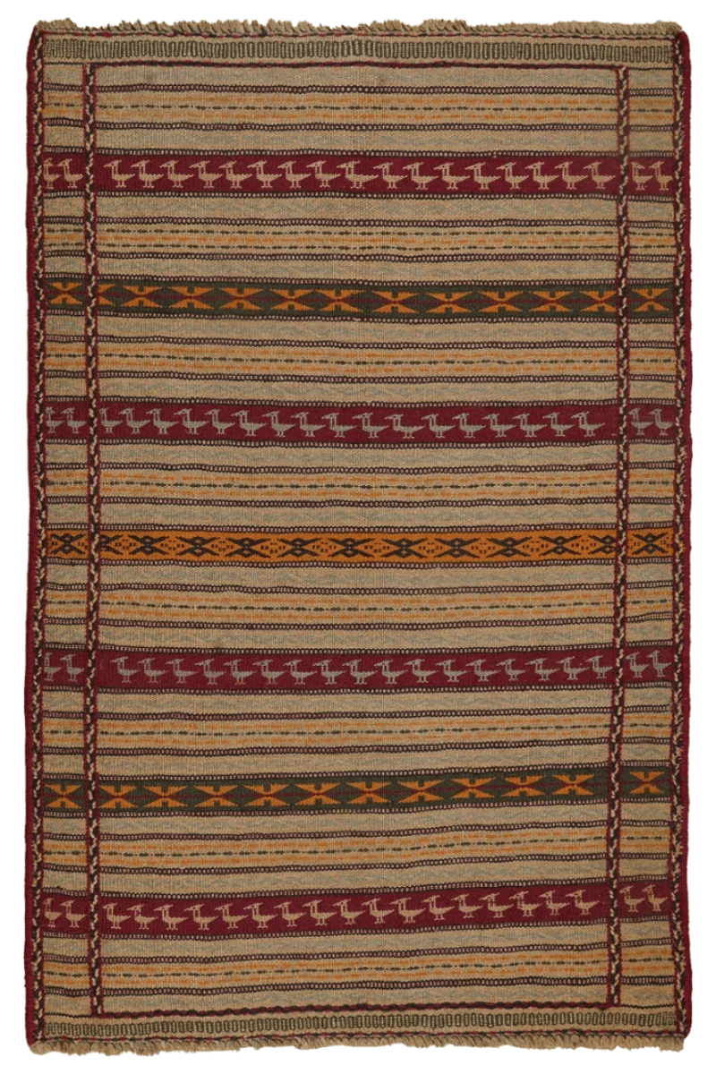 Kelim Kordi · Handgewebt – Beige, 150x97 cm