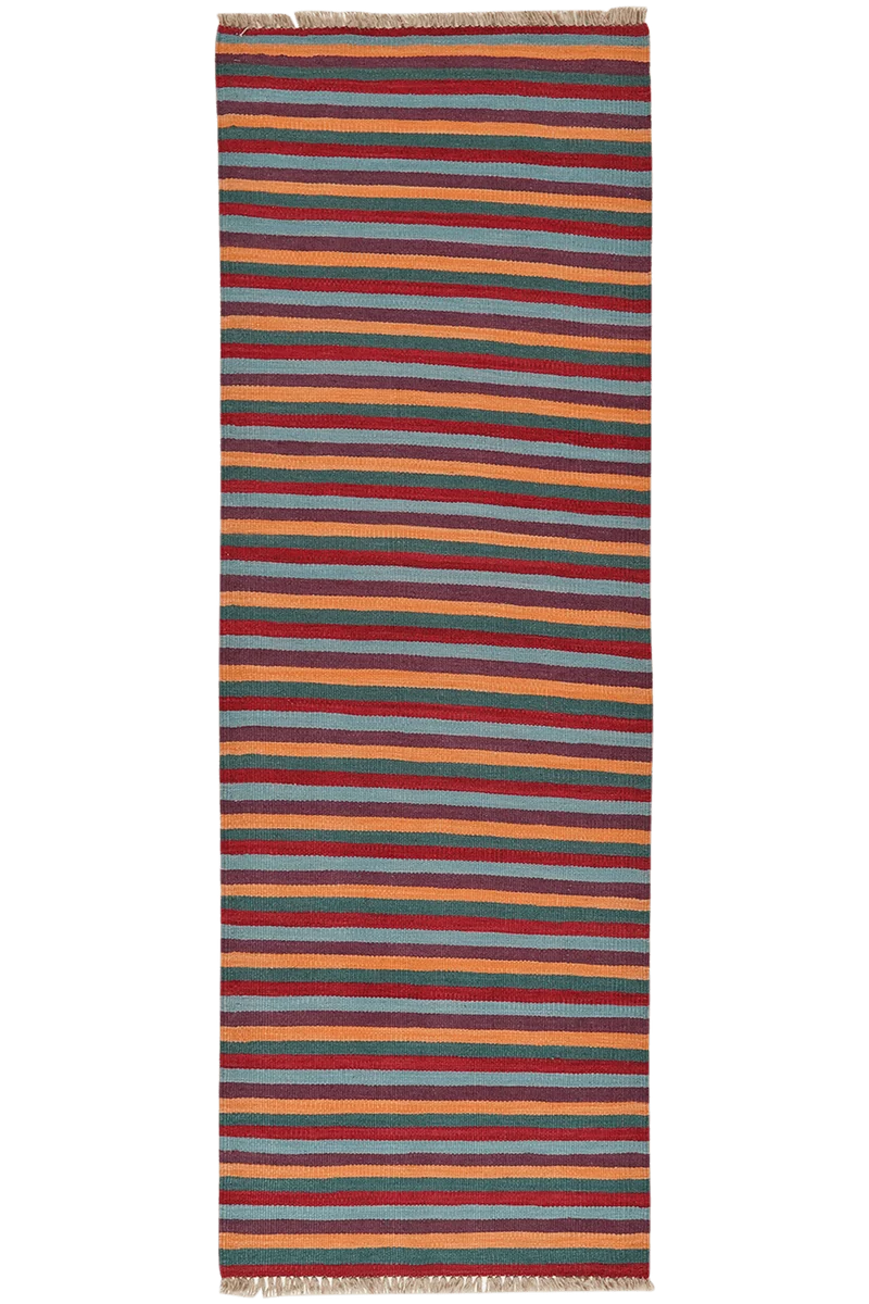 Kelim Gashgai · Handgewebt – Bunt, 208x72 cm