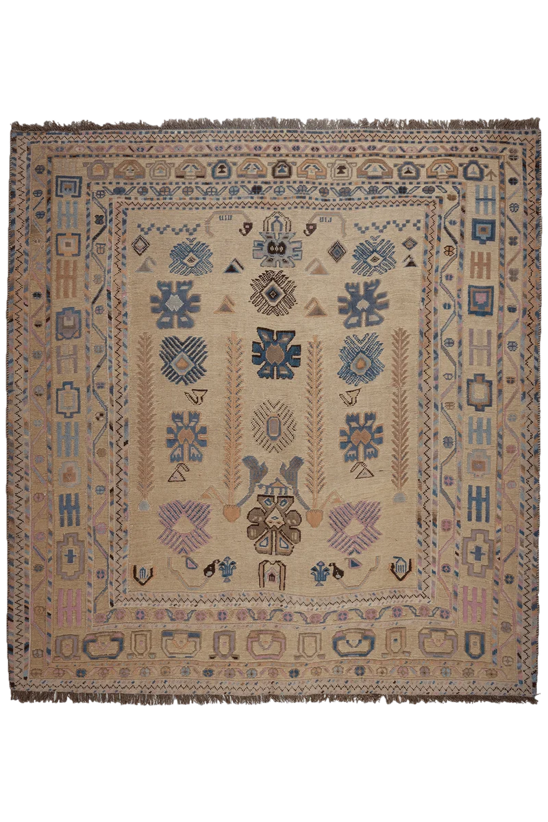 Kelim Belutch · Handgewebt – Beige, 184x172 cm