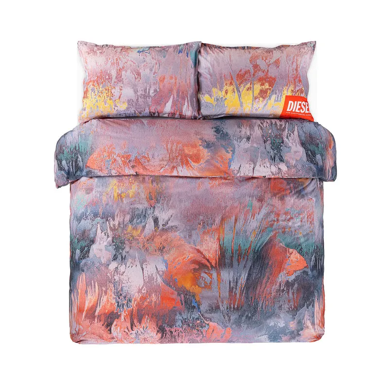 Copripiumino con federe Acid Flowers in Percalle