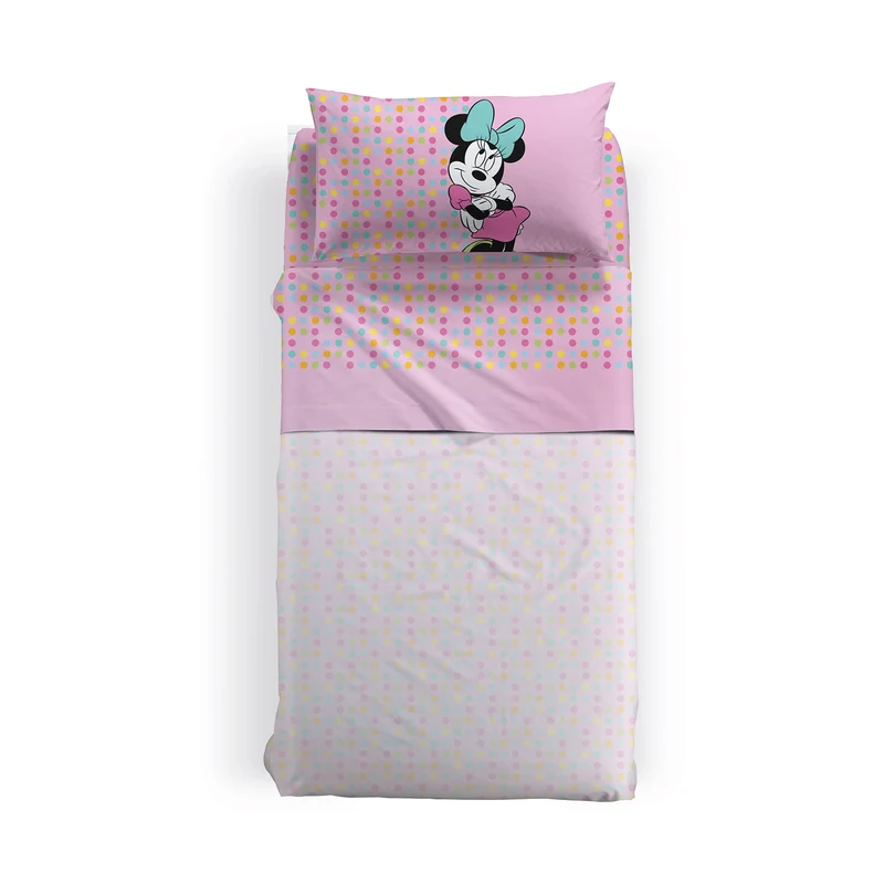 Completo Lenzuola minnie gaia in Cotone