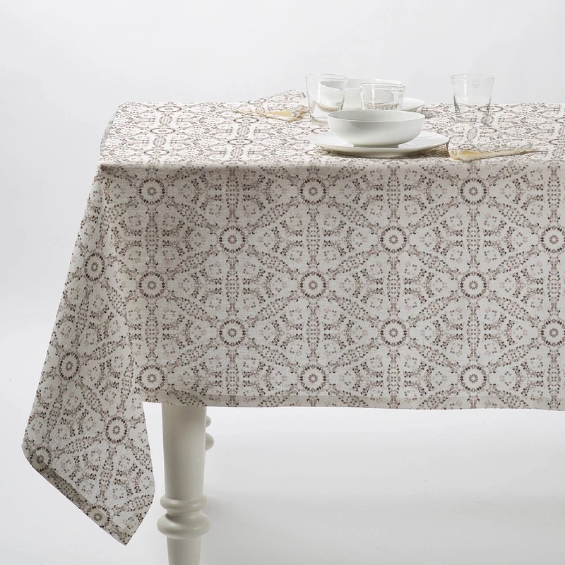 Tovaglia coral in Misto lino