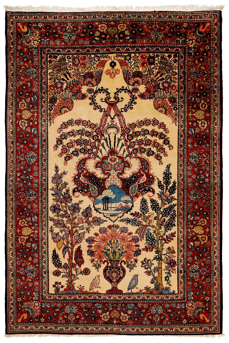Kashan · Handgeknüpft – Braun, 199x133 cm
