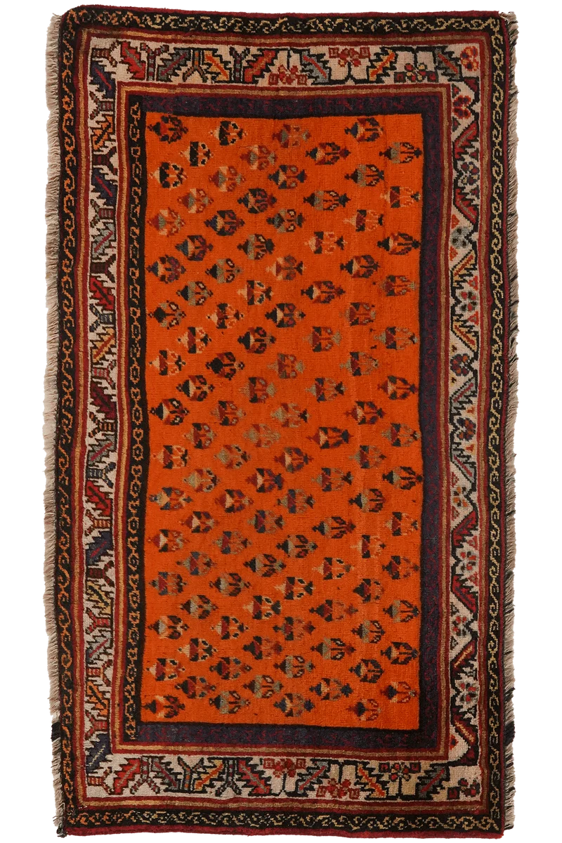 Gashgai · Handgeknüpft – Orange, 55x102 cm