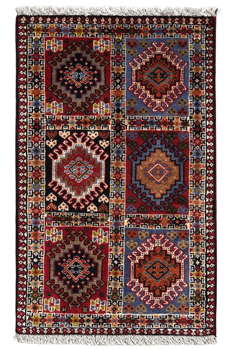 Yalameh · Handgeknüpft – Bunt, 100x61 cm