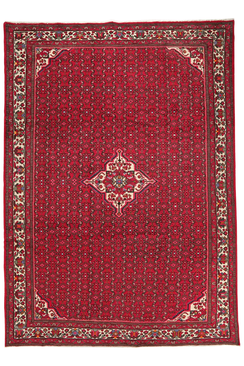 Hosseinabad · Handgeknüpft – Rot, 355x254 cm