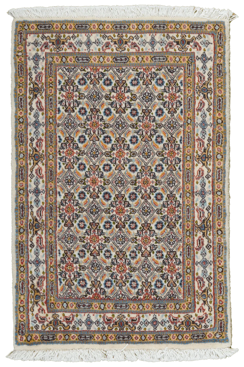 Moud Mahi · Handgeknüpft – Beige, 89x58 cm