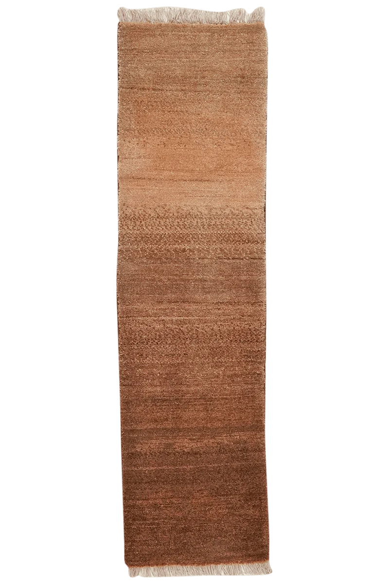 Gabbeh · Handgeknüpft – Braun, 140x38 cm