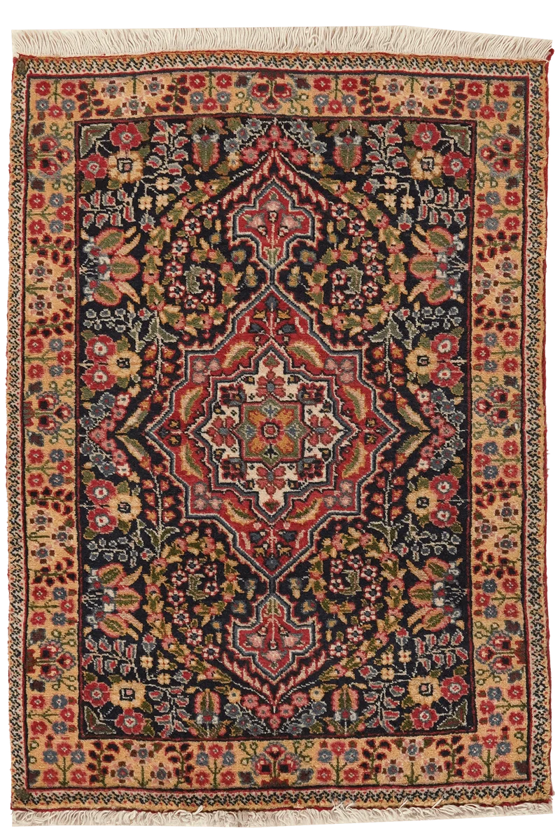 Tabriz Old · Handgeknüpft – Blau, 84x56 cm