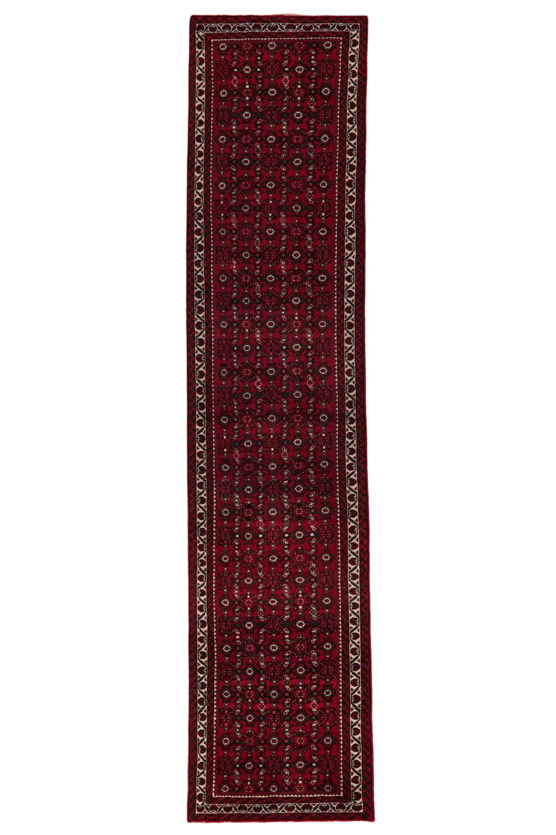 Hosseinabad · Handgeknüpft – Rot, 395x80 cm