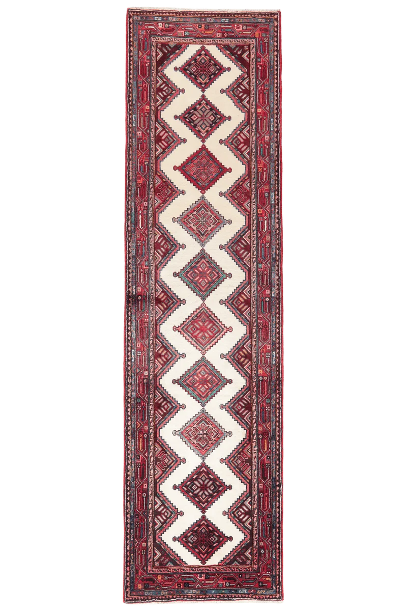 Zagheh · Handgeknüpft – Beige, 322x86 cm