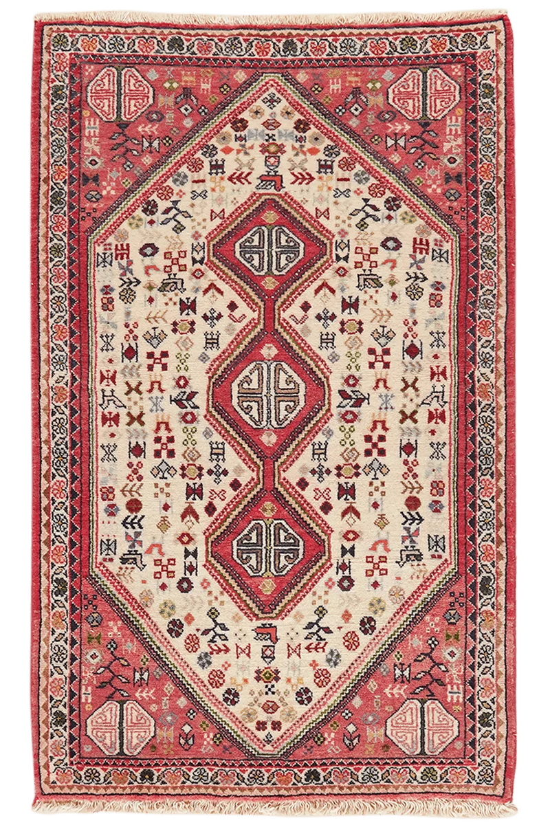 Abadeh · Handgeknüpft – Beige, 125x76 cm