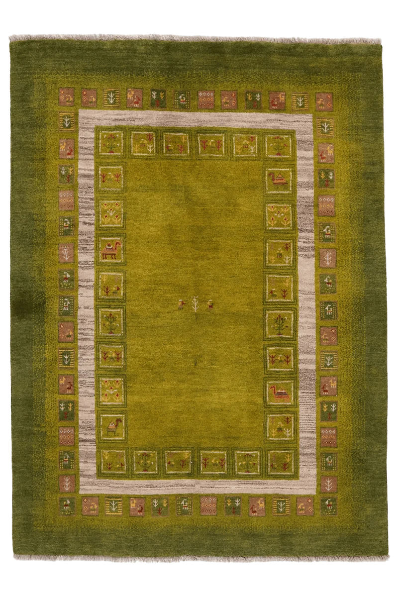 Rizbaf · Handgeknüpft – Grün, 200x151 cm